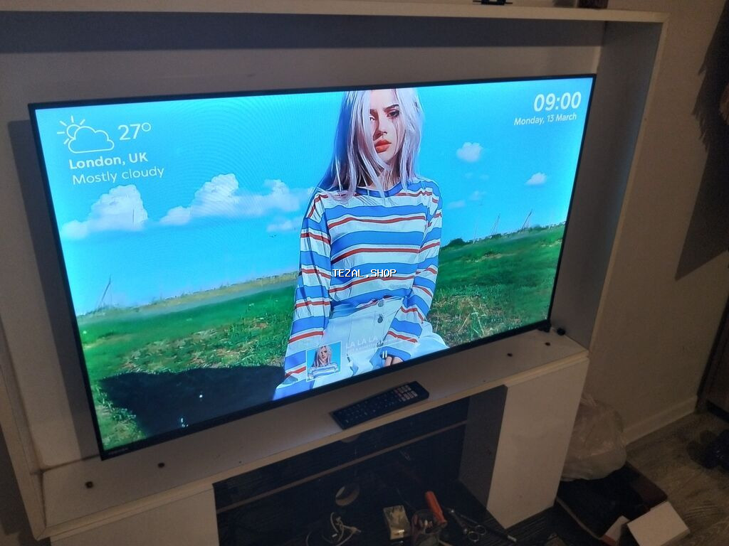 Smart TV, diaqanal 110 (şekilde qeyd olunub)eni 95, marka: toshiba her - şəkil 4