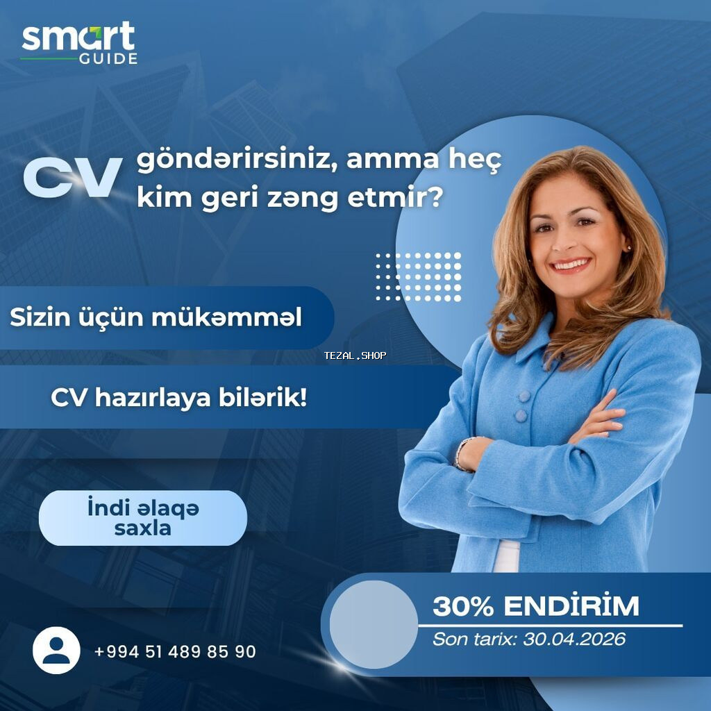 Smart Guide – Peşəkar CV hazırlama xidməti - Sizin üçün
