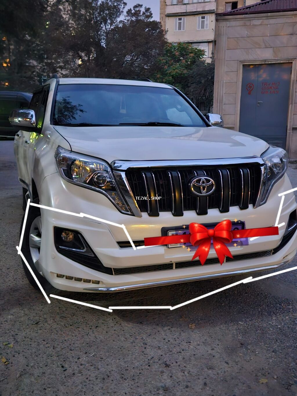 Toyota Land Cruiser Prado (J150) üçün kuzov dəsti – ön və arxa tampon - şəkil 2