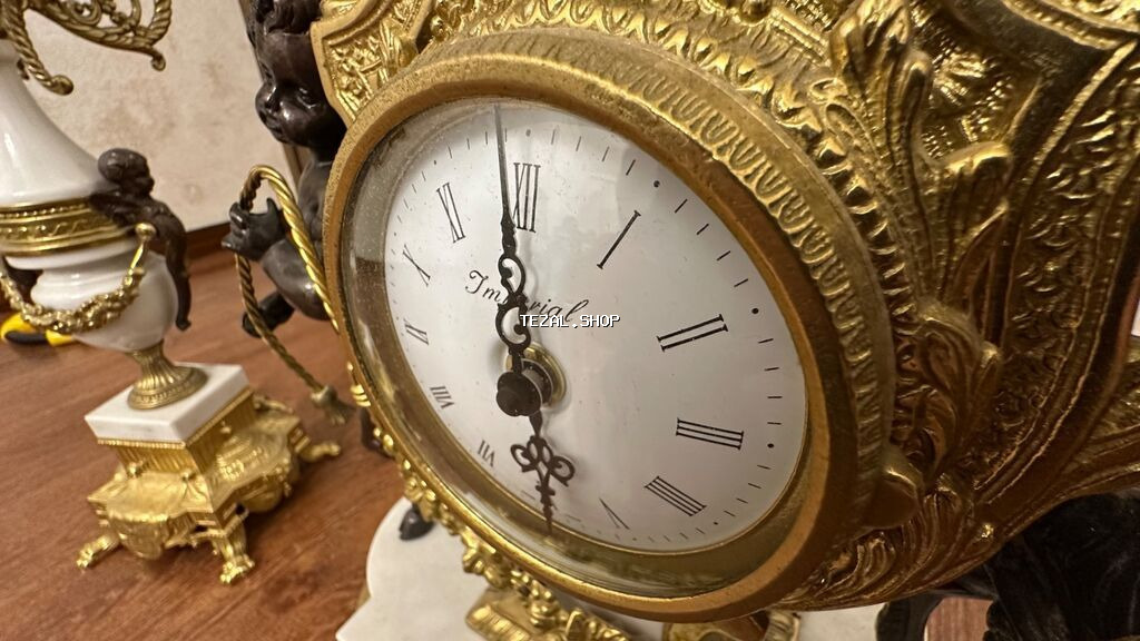 Klassik Saat dəsti, rəng - Qızılı