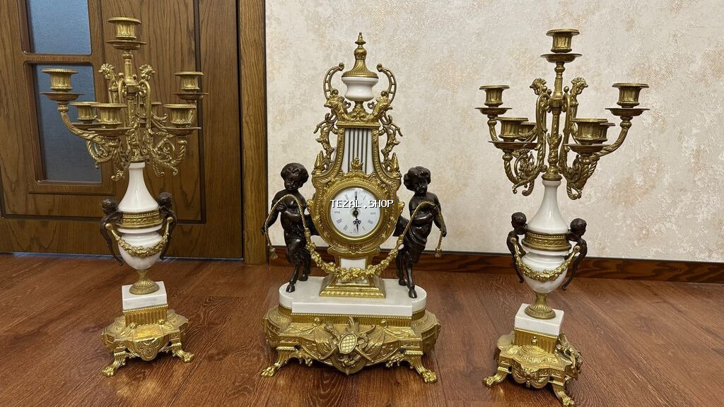 Klassik Saat dəsti, rəng - Qızılı - şəkil 4