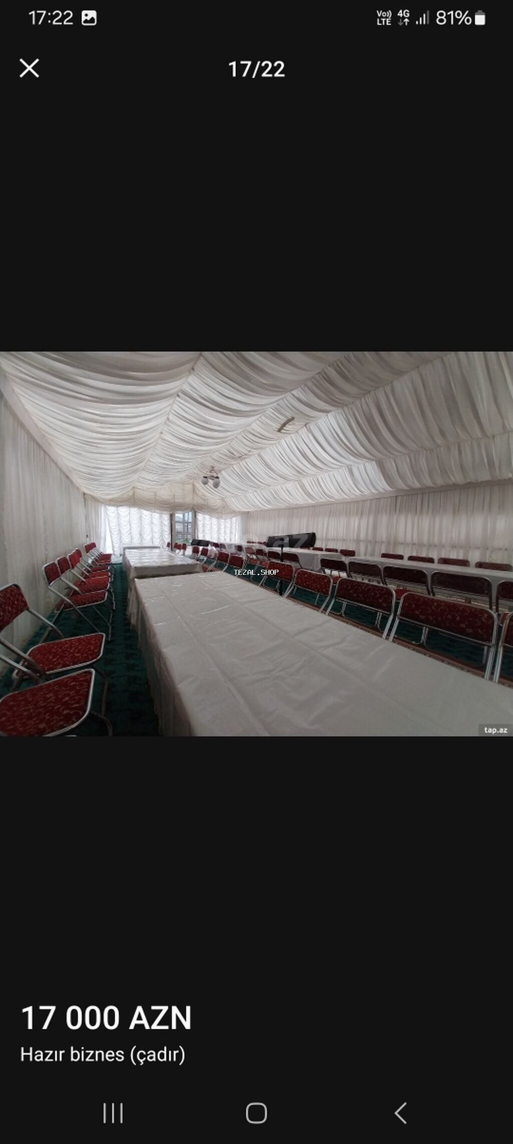 Cadir her bir adadanli teze masinla birge masinin qablari ag senedler - şəkil 4