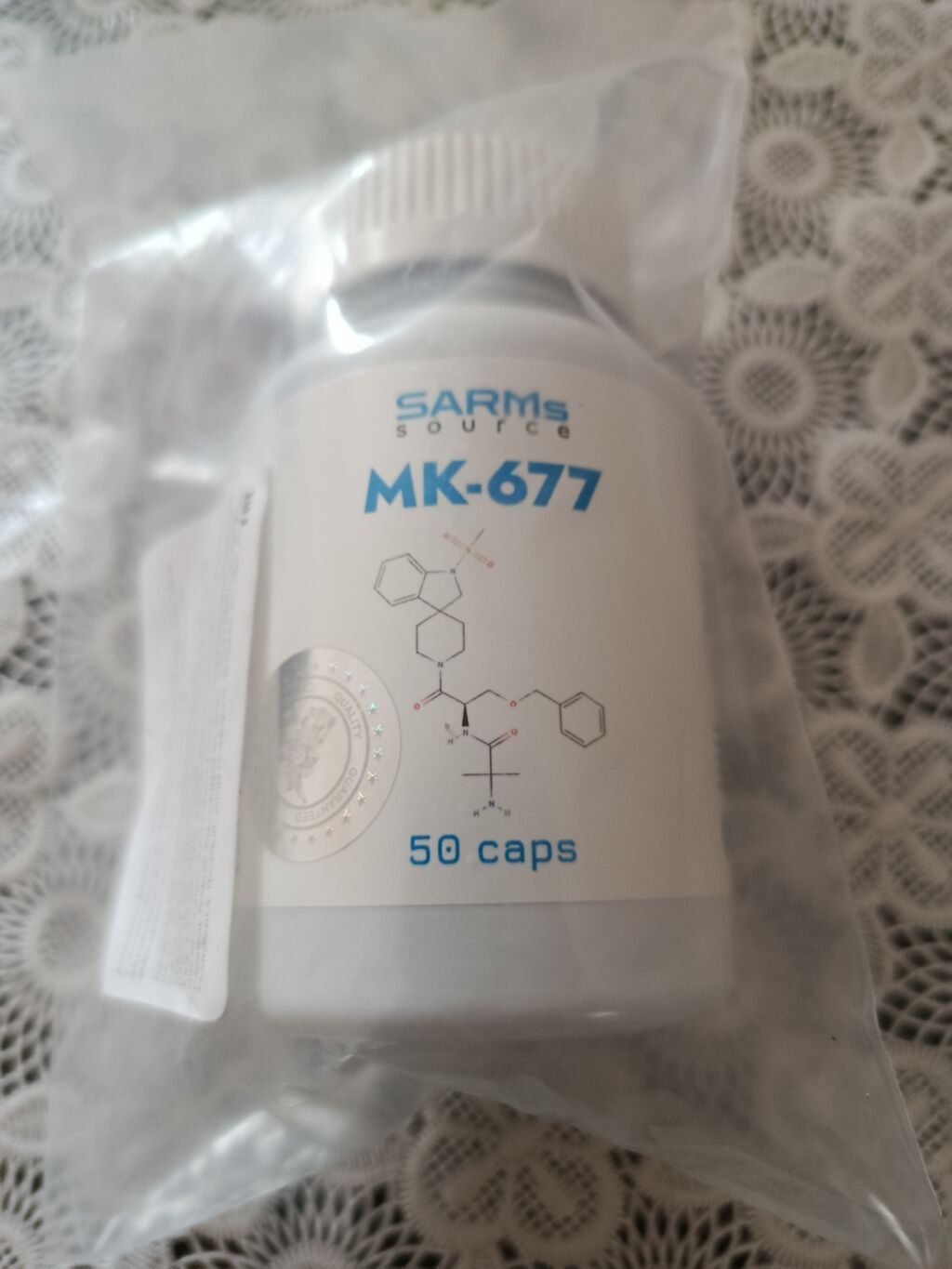 MK 677 (Ibutamoren) – kapsul şəklində Qablaşdırma: 50 kapsul 25mg