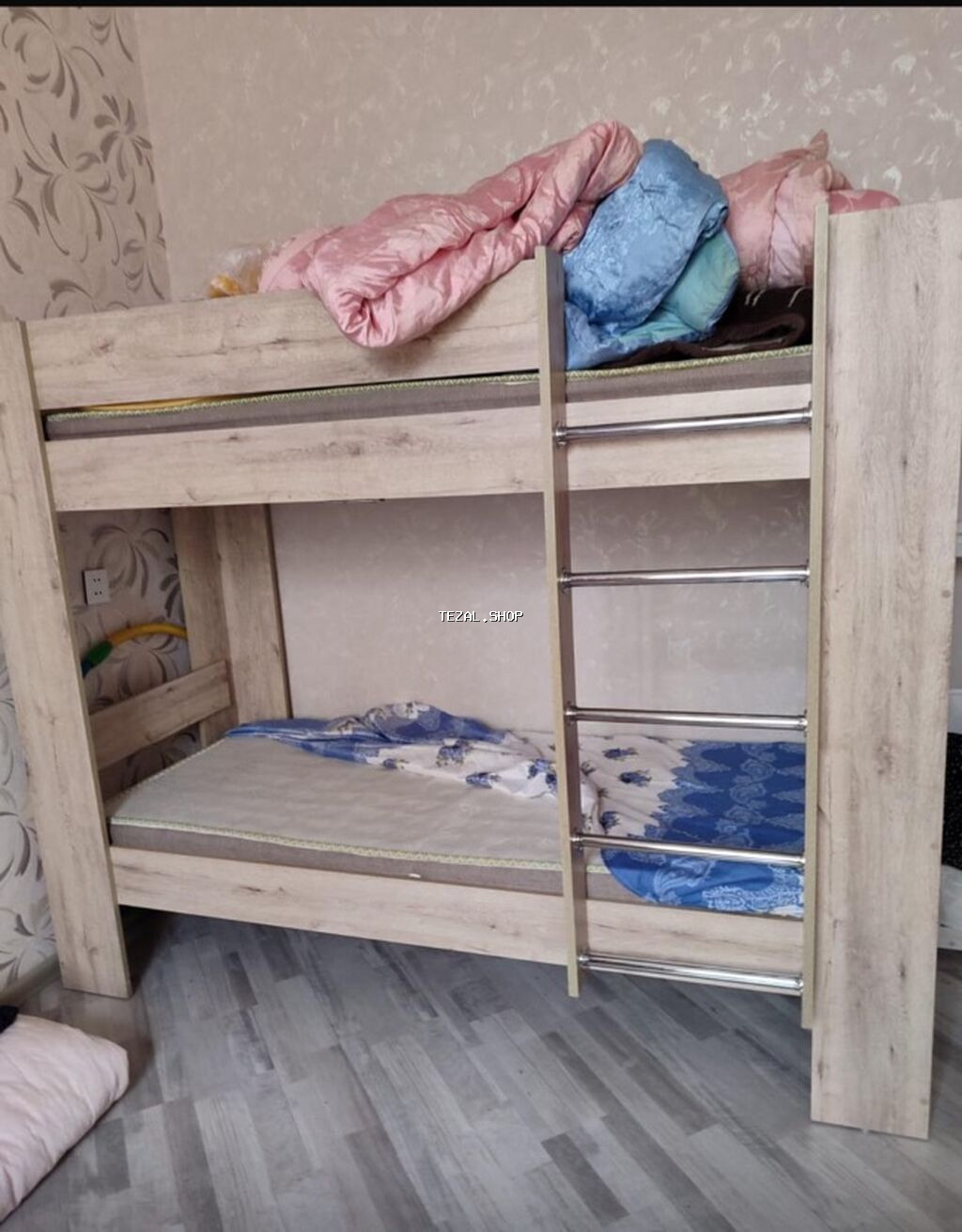 Oğlan və qız üçün, Çarpayı, Matras ilə, Siyirməsiz, Laminat