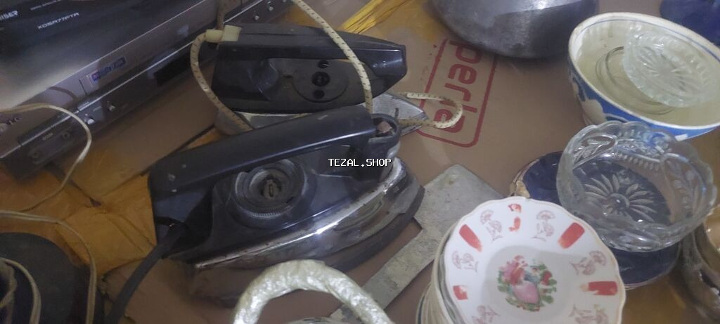 Məişət əşyaları dəsti - Klassik elektrik ütüləri (2 ədəd): metal