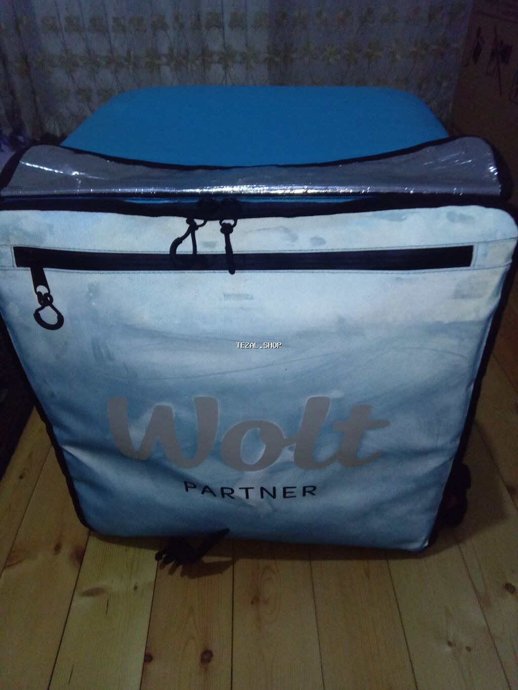 Wolt çatdırılma çantası (izotermik, böyük həcmli) - Rəng: mavi - şəkil 4