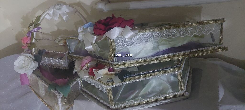 Toy-nişan üçün bəzəkli səbət və qutu dəsti - Məqsəd: nişan/toy