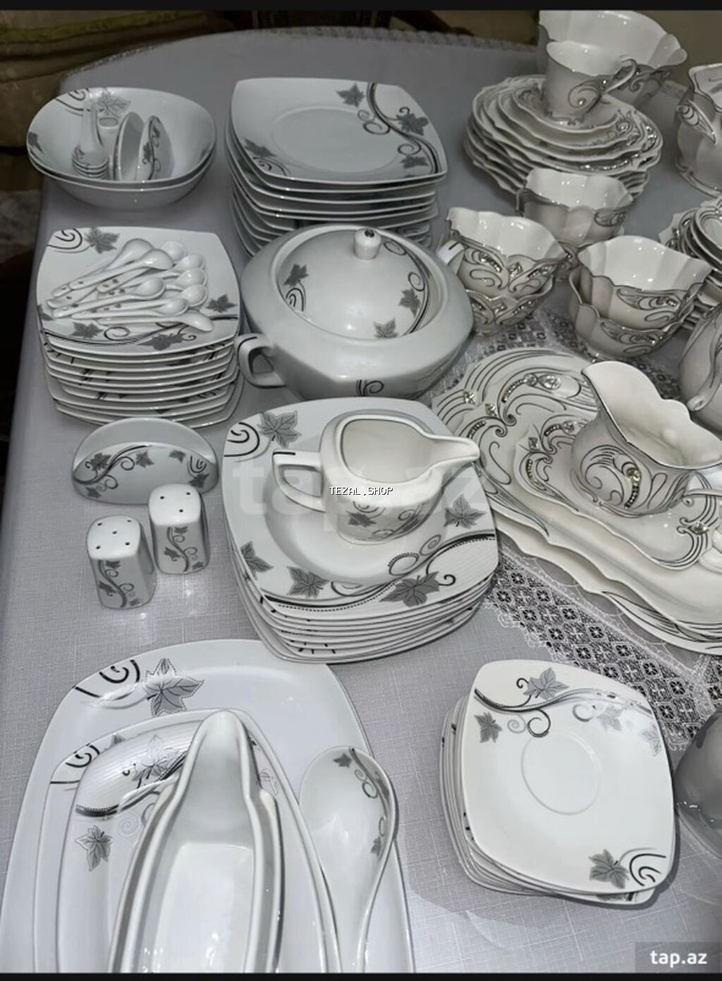 Nahar dəsti, rəng - Ağ, Farfor, 6 nəfərlik, Türkiyə