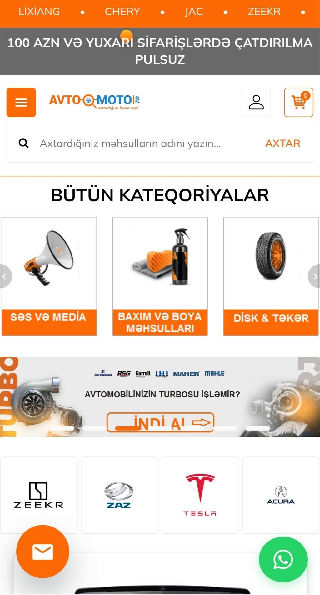 Hazır biznes satılır avtomoto.az-Avtomobil aksesuarları və ehtiyat