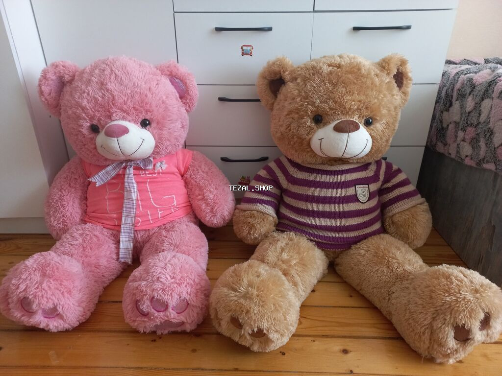 Yumuşaq Ayilar oglan-qiz 2 eded 90sm boylari var. (1-nin qiymetidir)