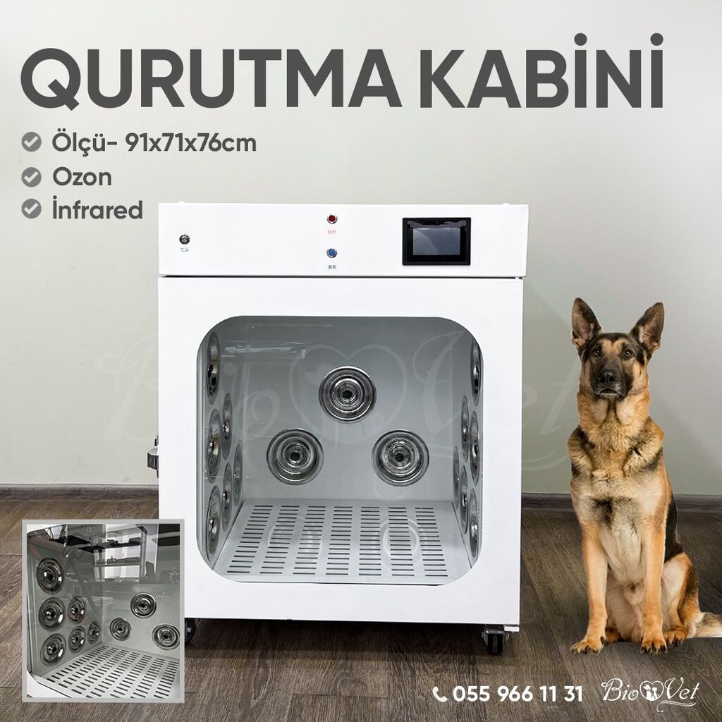 Böyük ölçülü heyvanlar üçün qurutma kabineti