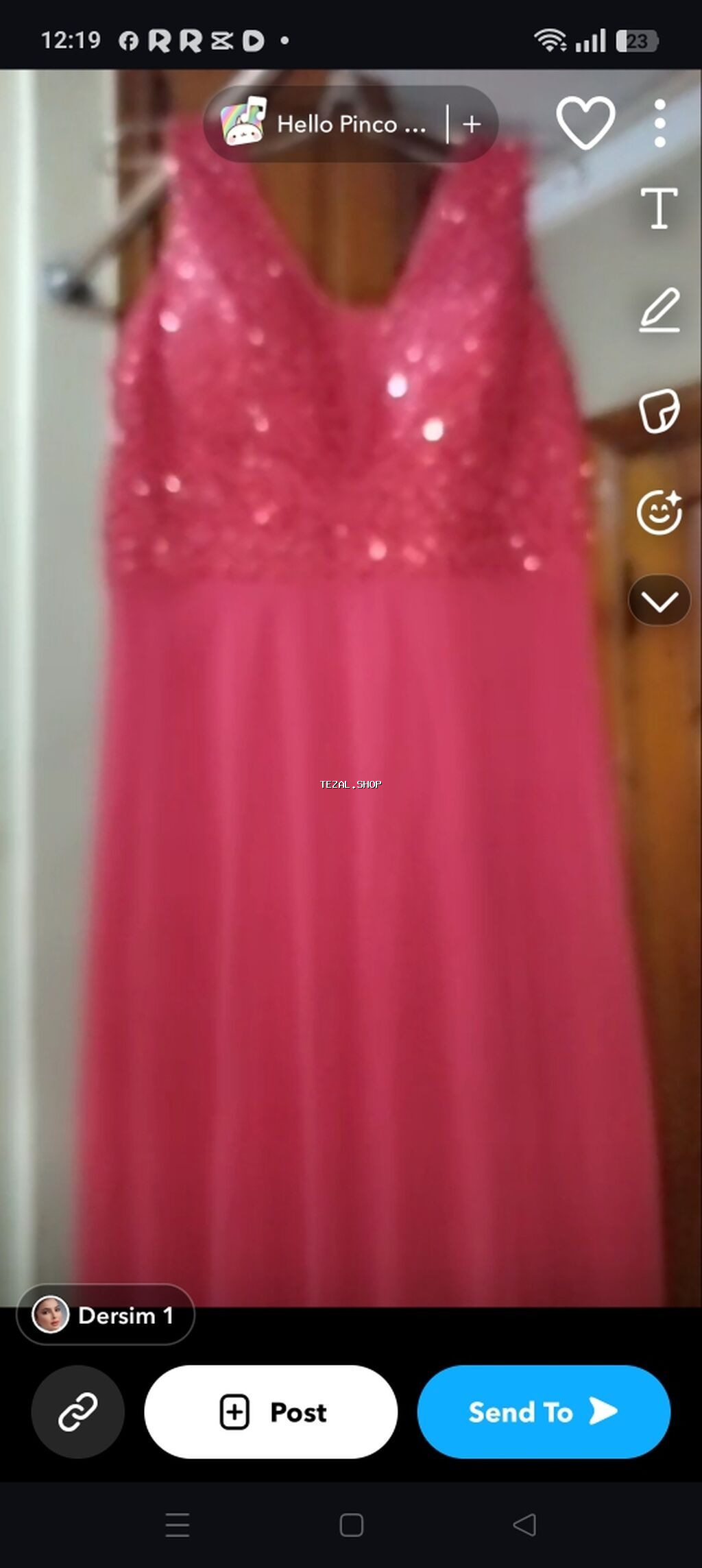 Məhsul: Qadın gecə/libas - Rəng: Parlaq qirmizi - Dizayn: Üst hissə