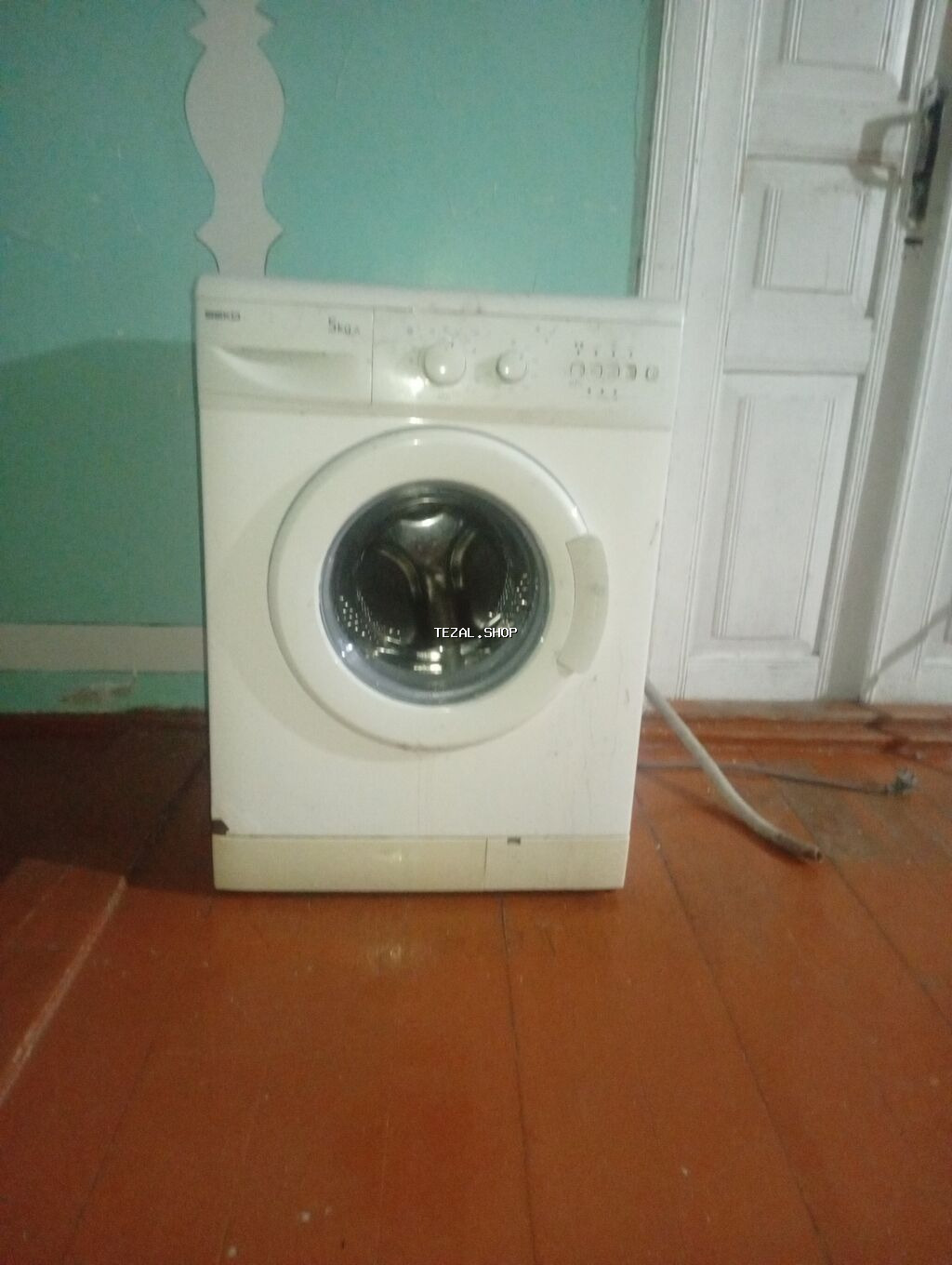 Ön yükləməli paltaryuyan maşın - Rəng: ağ - Ön şüşəli böyük baraban