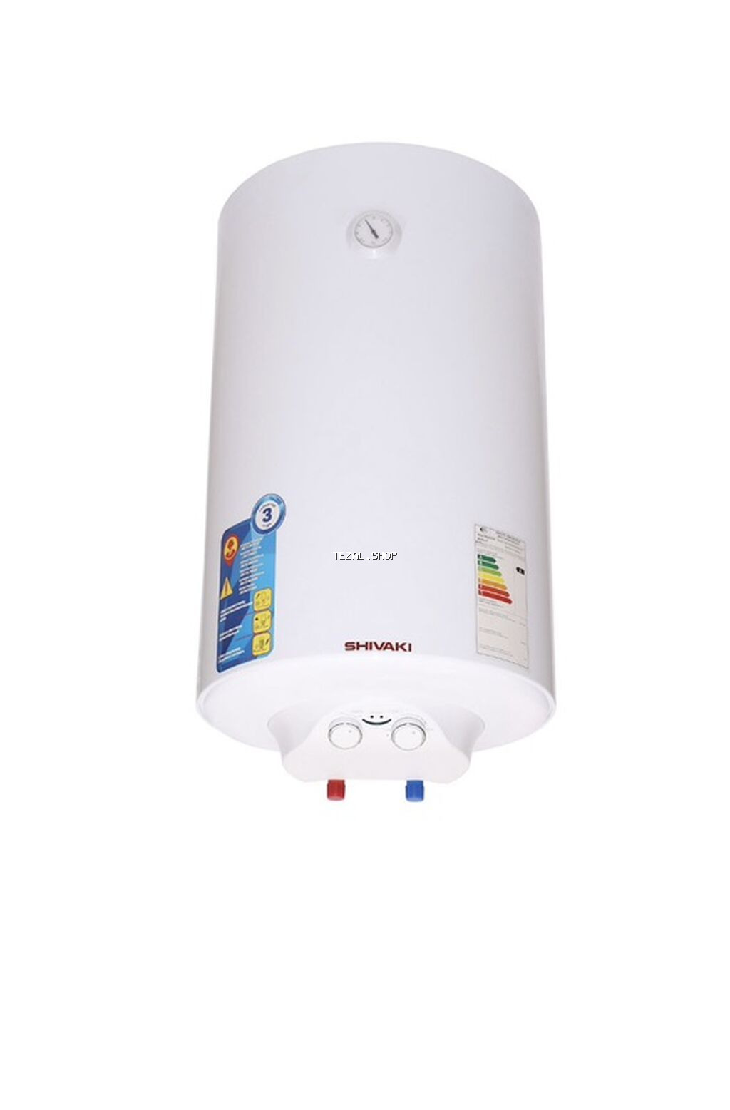 SHIVAKI divar tipli elektrik su qızdırıcısı - Silindrik, şaquli