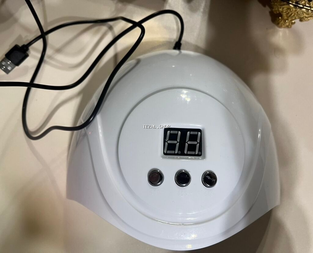 Gel-lak üçün UV/LED dırnaq quruducu lampa - Korpus: ağ, yarımkorpus