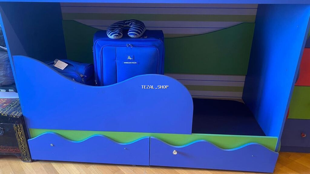 Oğlan və qız üçün, İşlənmiş, Təknəfərlik çarpayı, Yazı masası, Dolab