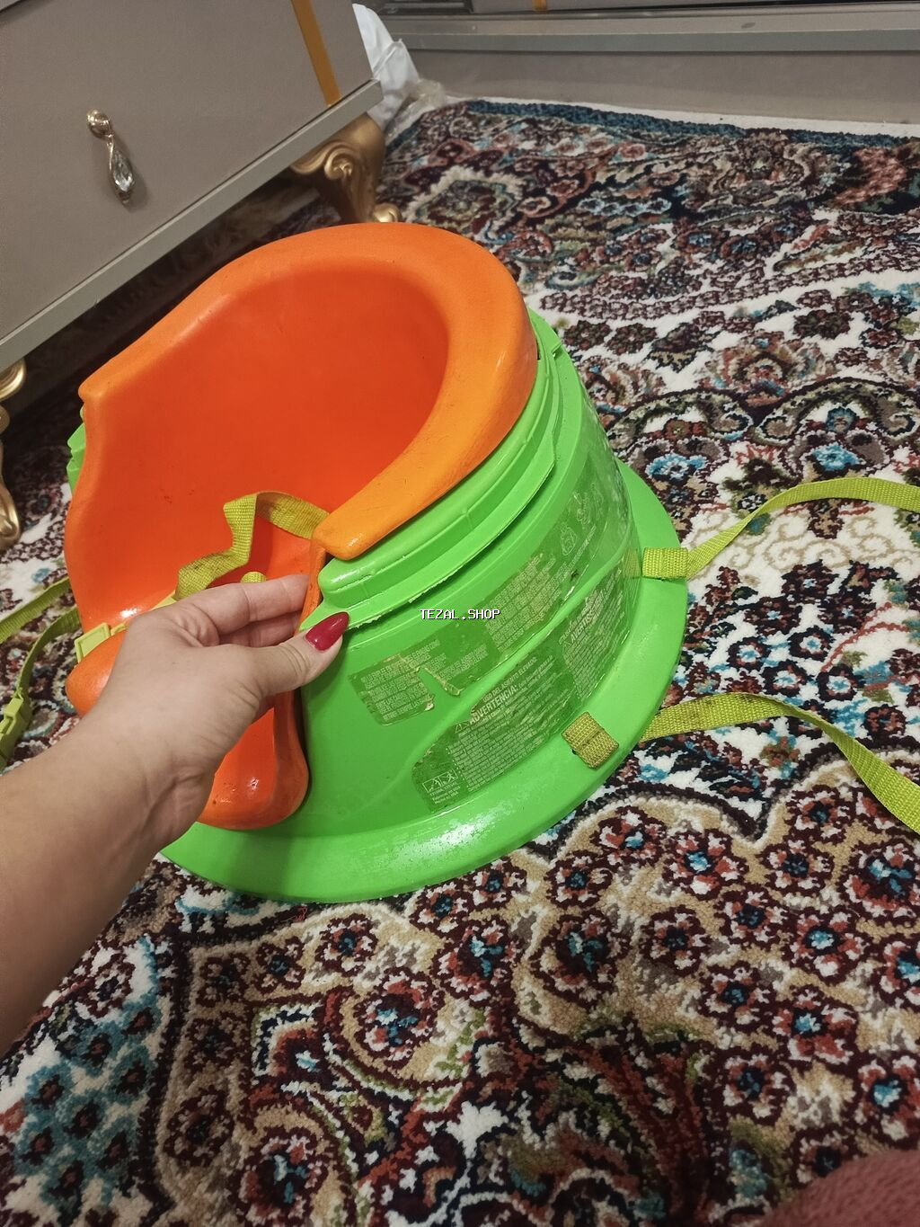 Uşaq oturacağı – yemək stulu üçün booster tipli - Rəng: narıncı - şəkil 2