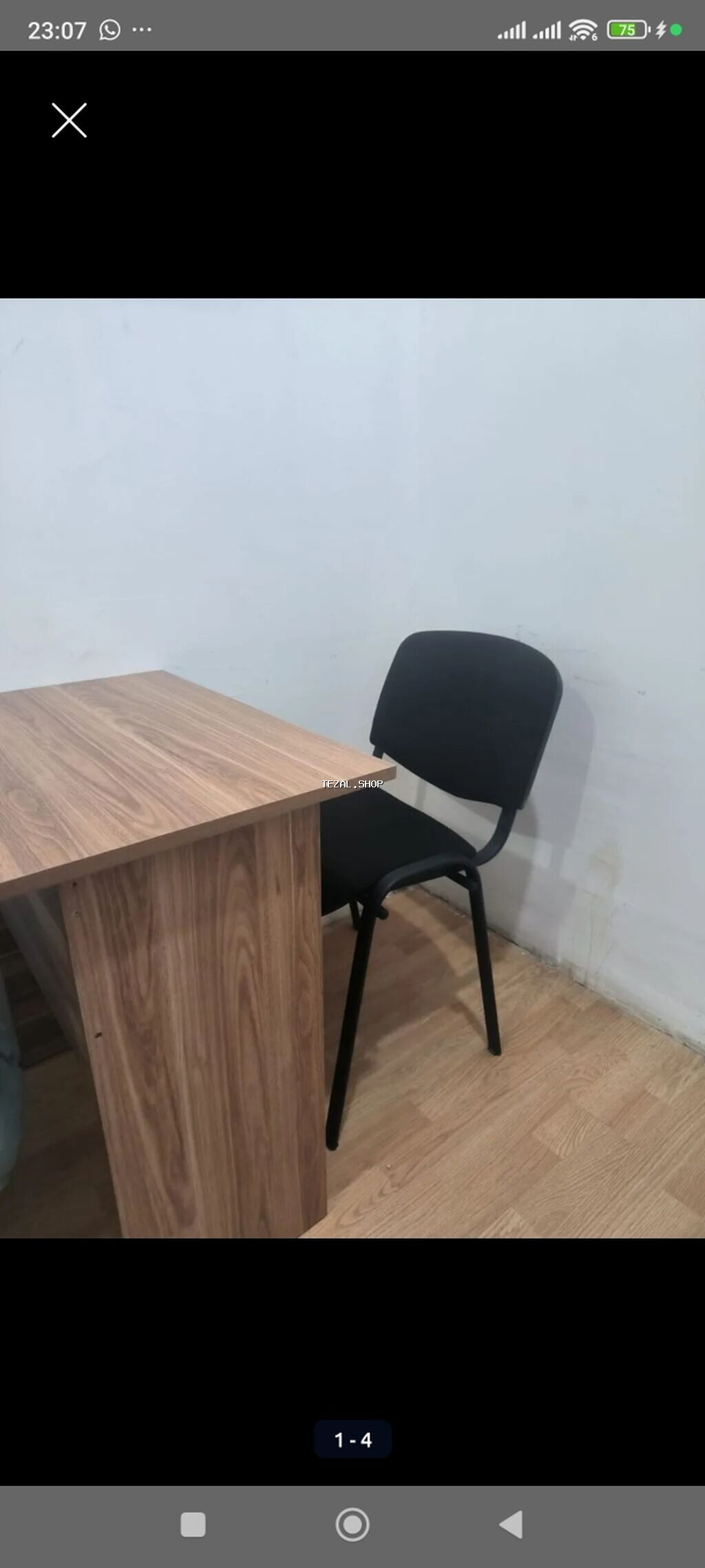 Düz masa, Stulsuz, Polkasız, Siyirməli, Parlaq laminat - şəkil 4