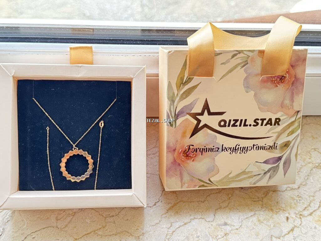 Dəstə daxildir: Boyunbağı, Sarı qızıl - şəkil 2