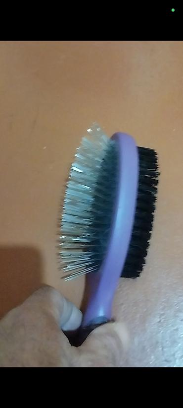 İkiüzlü daraq/çəngəl fırça - Material: bir üzdə paslanmayan metal - şəkil 2