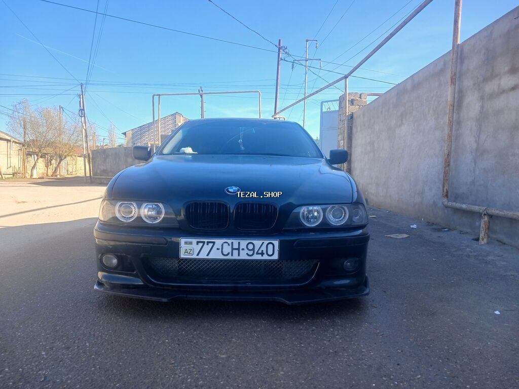 BMW 5 Series E39 sedan – qara rəng. Xarici: - M üslublu ön bamper və - şəkil 3