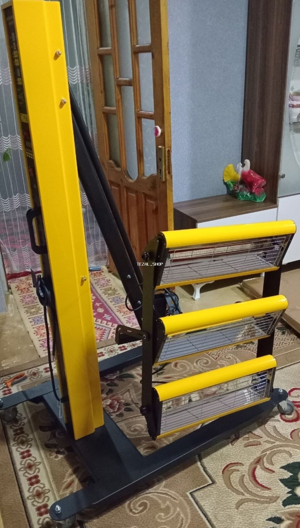 İnfraqırmızı boya quruducu stend - 3 bölməli IR lampalı quruducu