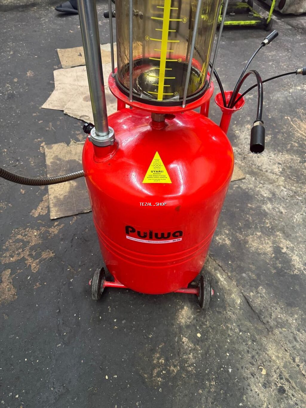 Pulwa yağ dəyişdirmə və istifadə olunmuş yağın toplanması aparatı - - şəkil 3