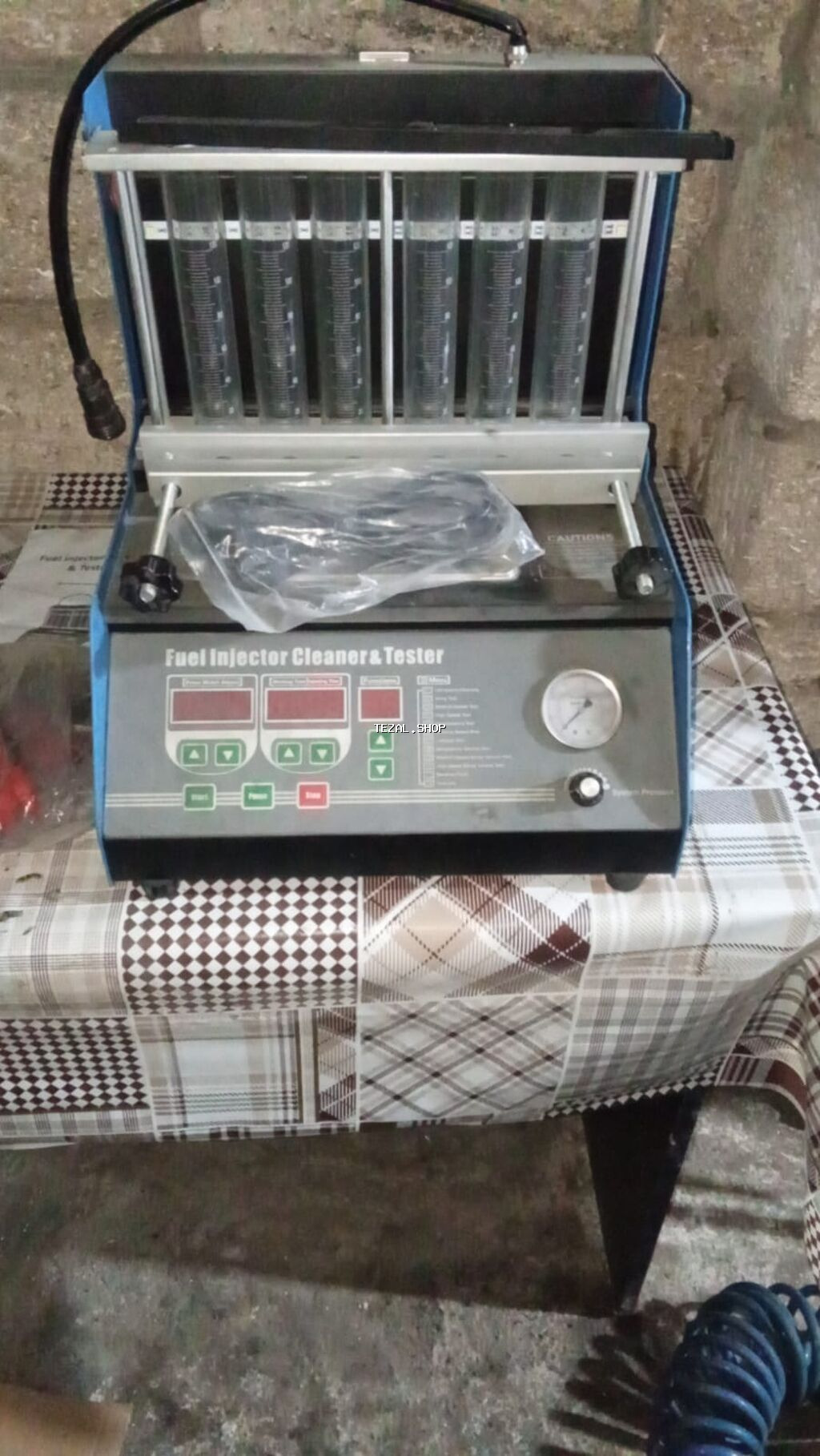 Yanacaq enjektoru təmizləyici və tester aparatı - 6 enjektor üçün