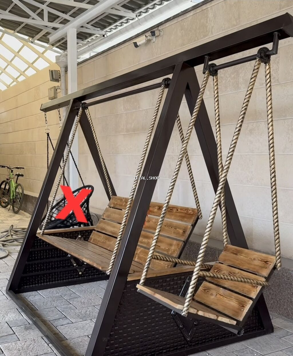 Yeni, Oturacaq-yelləncək, Zontiksiz, Metal