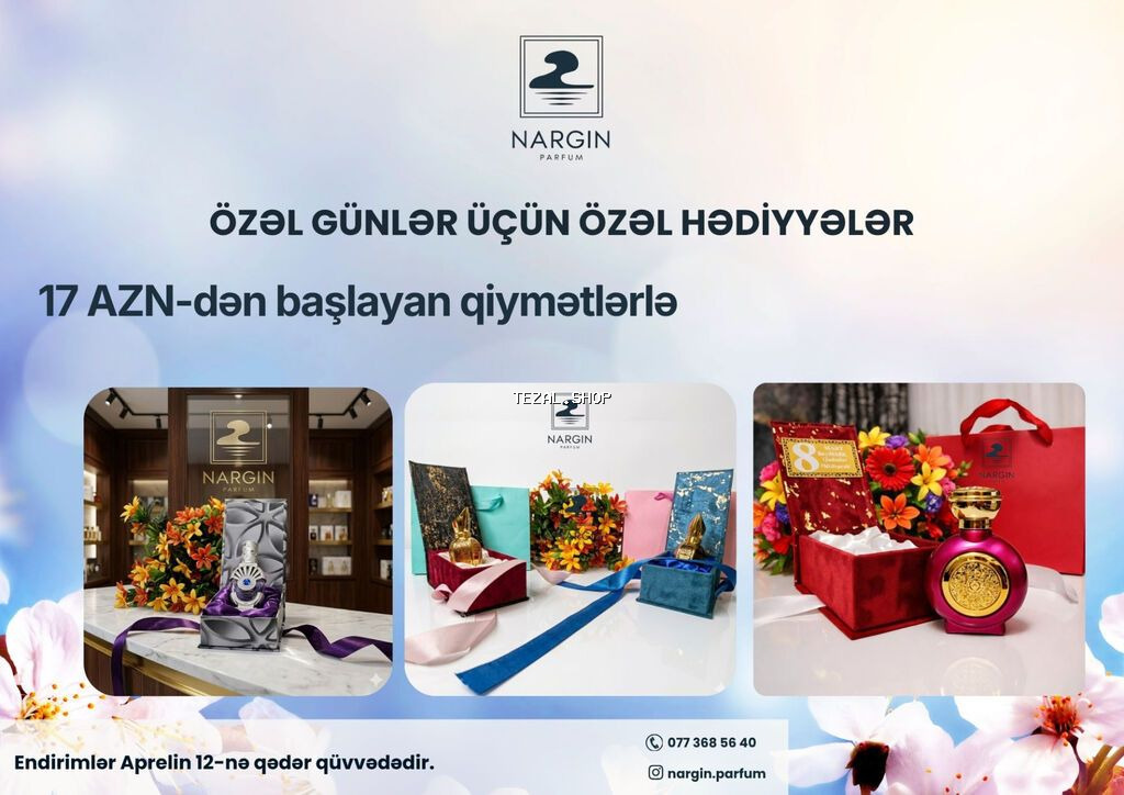 Premium ətir yağlarından hazırlanmış premium Parfüm ilə fərqi hiss et!