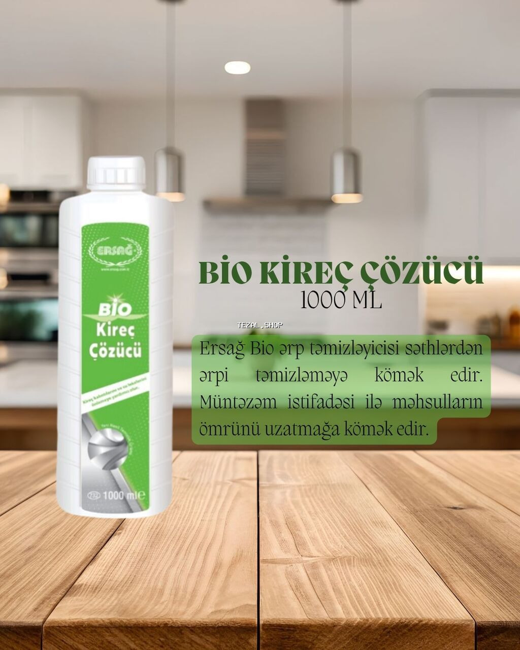 Moyka və kranı təmizləmək üçün