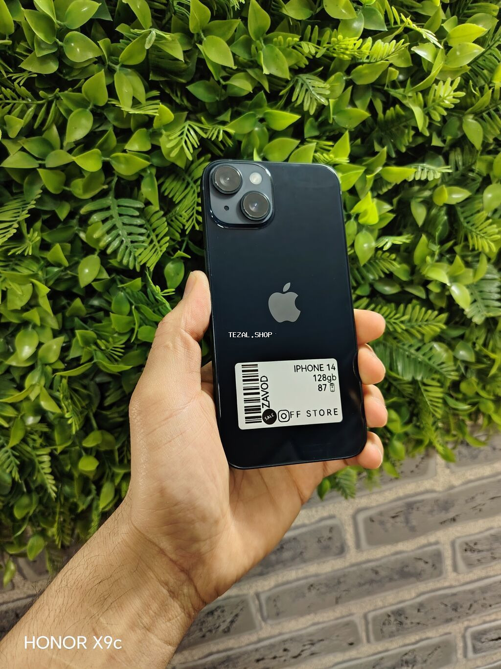 IPhone 14, 128 GB, Midnight, Zəmanət, Simsiz şarj, Face ID