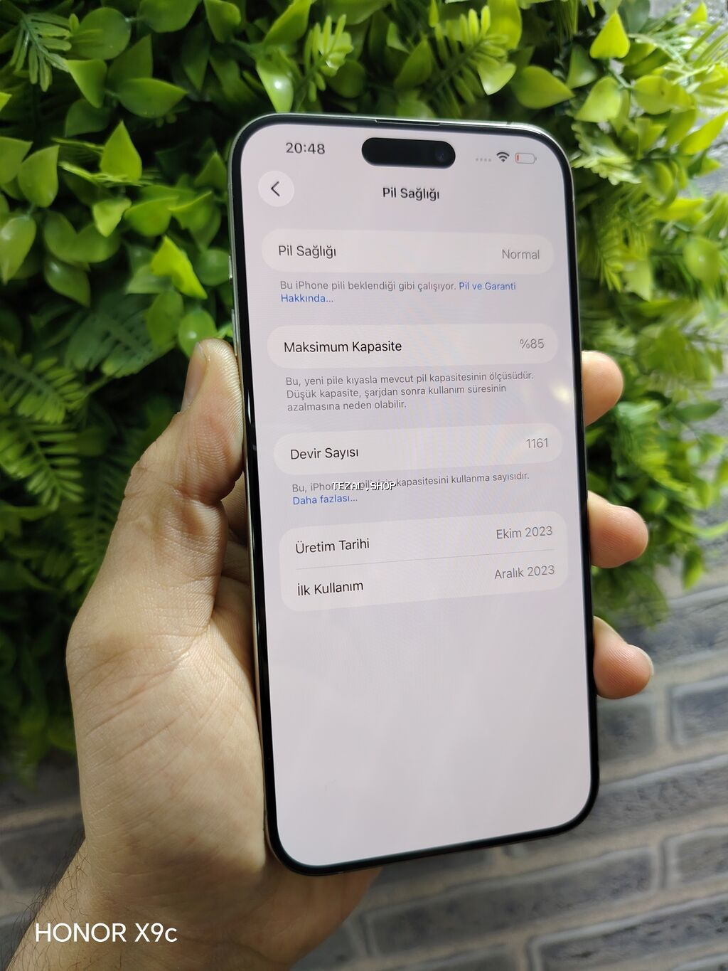 IPhone 15 Pro Max, 256 GB, Natural Titanium, Zəmanət, Simsiz şarj, Face ID - şəkil 3