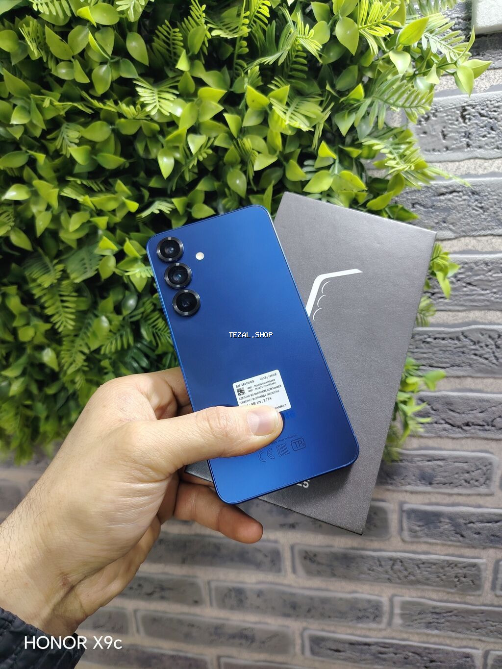 Samsung Galaxy S25, 128 GB, rəng - Mavi, Zəmanət, Barmaq izi, Simsiz şarj