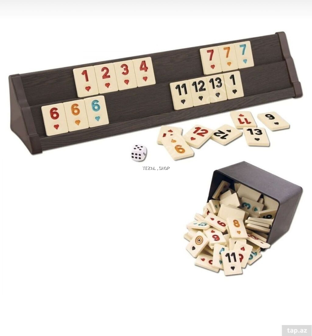 Star VIP Okey Takımı (koyu renk ahşap) şık görünümü və keyfiyyətli - şəkil 3