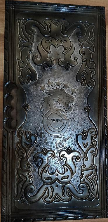 Ağacdan oyma nərd taxtası - Material: keyfiyyətli bərk ağac, dərin əl - şəkil 2