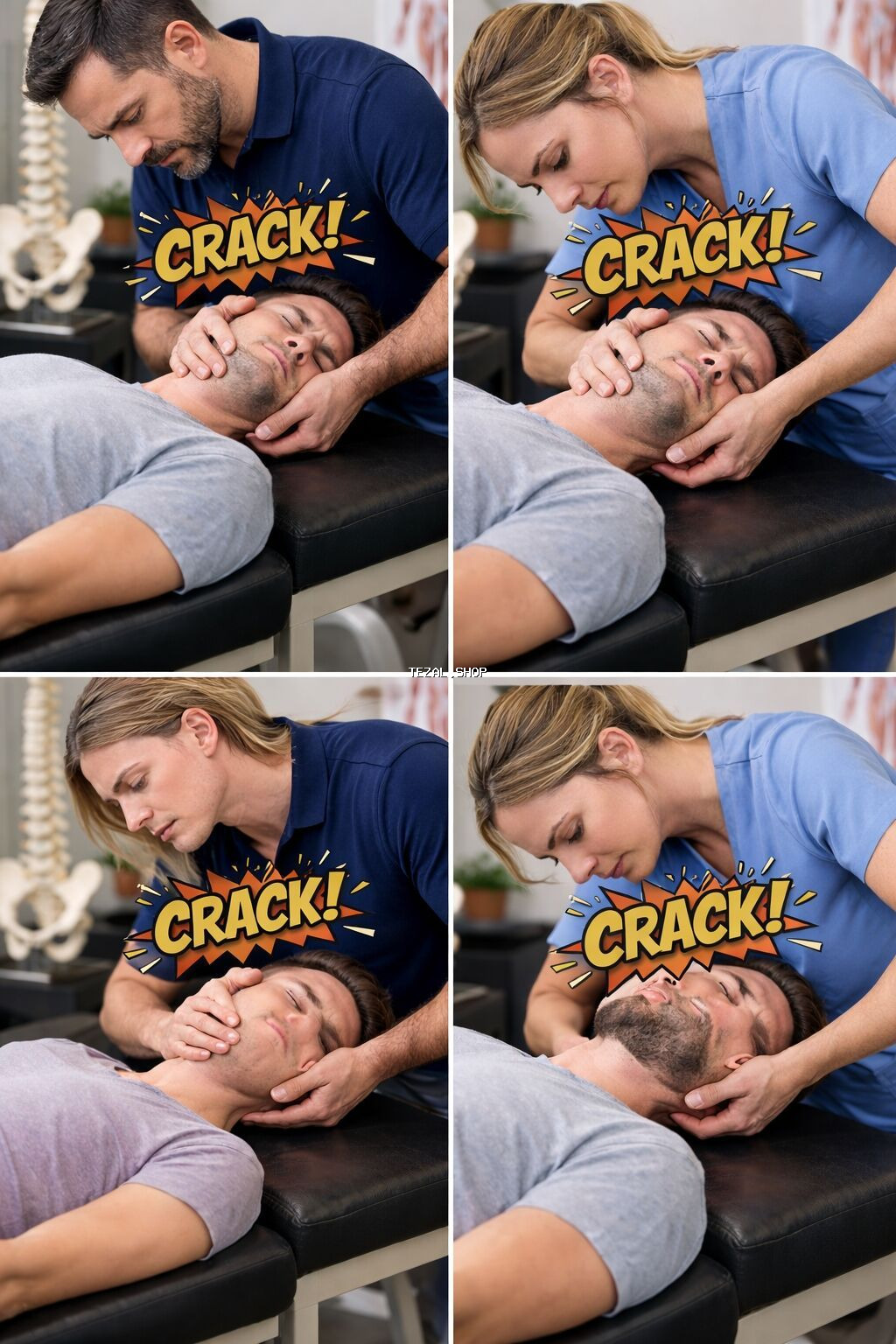 Xiropraktik boyun və onurğa manipulyasiyası xidməti 24/7 bir başa ev