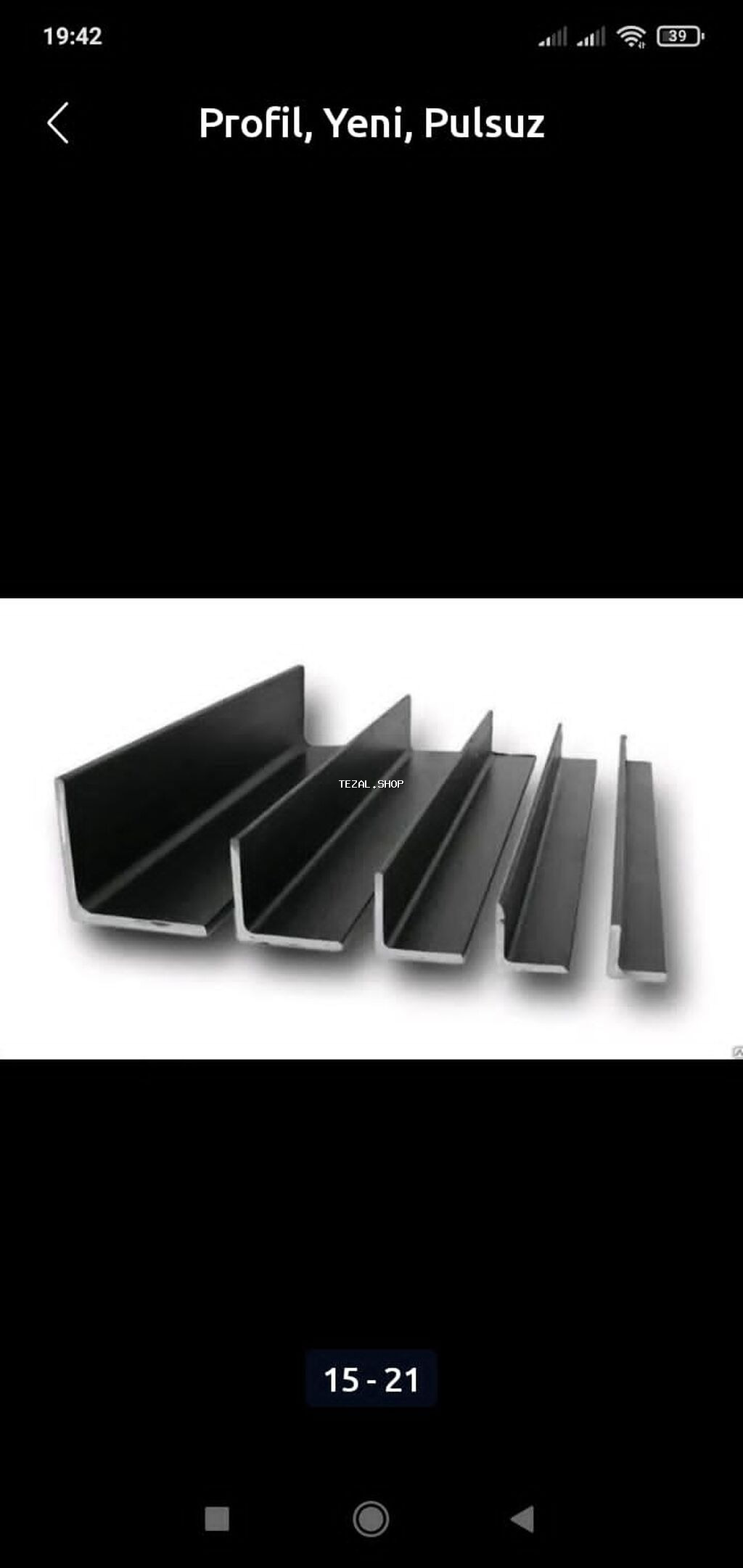 Müxtəlif ölçülü kvadrat metal profillər. Bu profillər tikinti və - şəkil 3