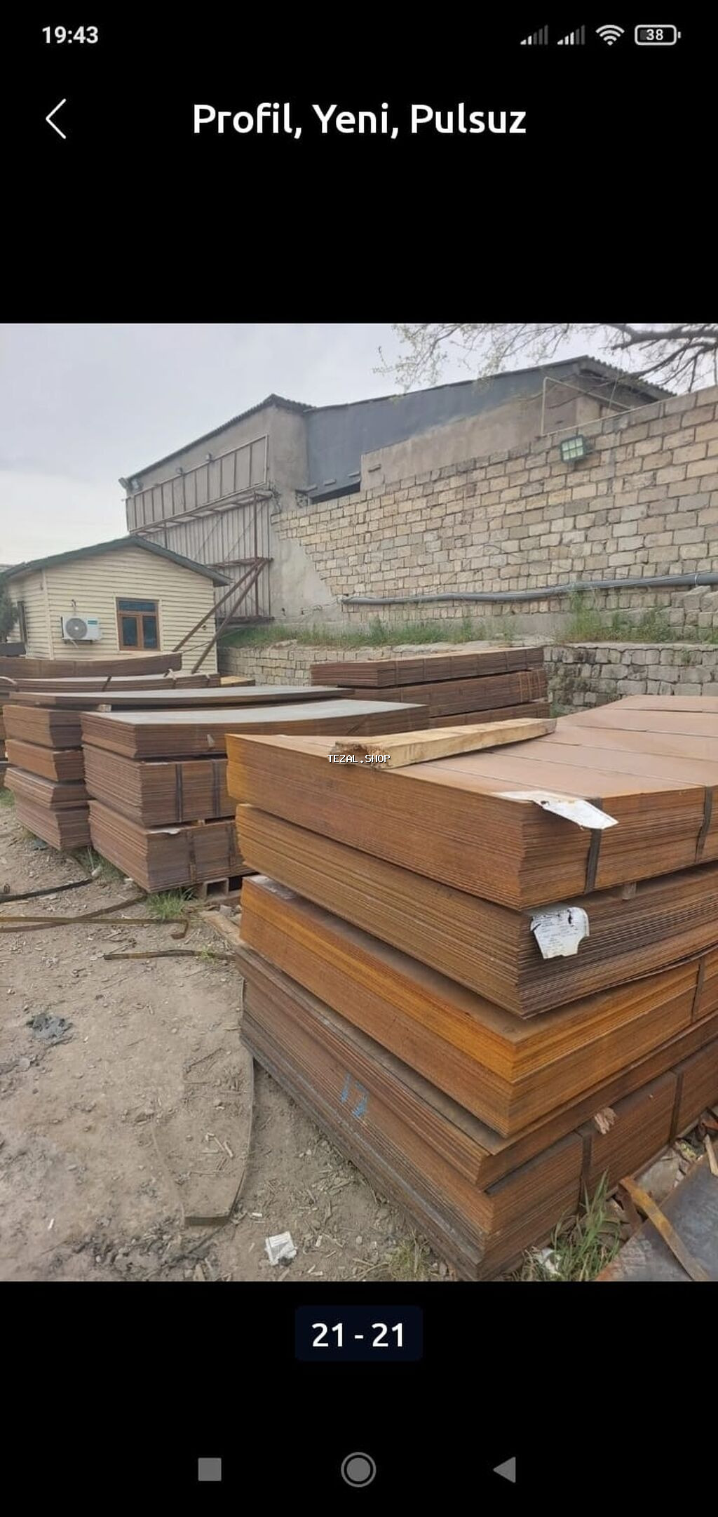 Müxtəlif ölçülü kvadrat metal profillər. Bu profillər tikinti və - şəkil 4