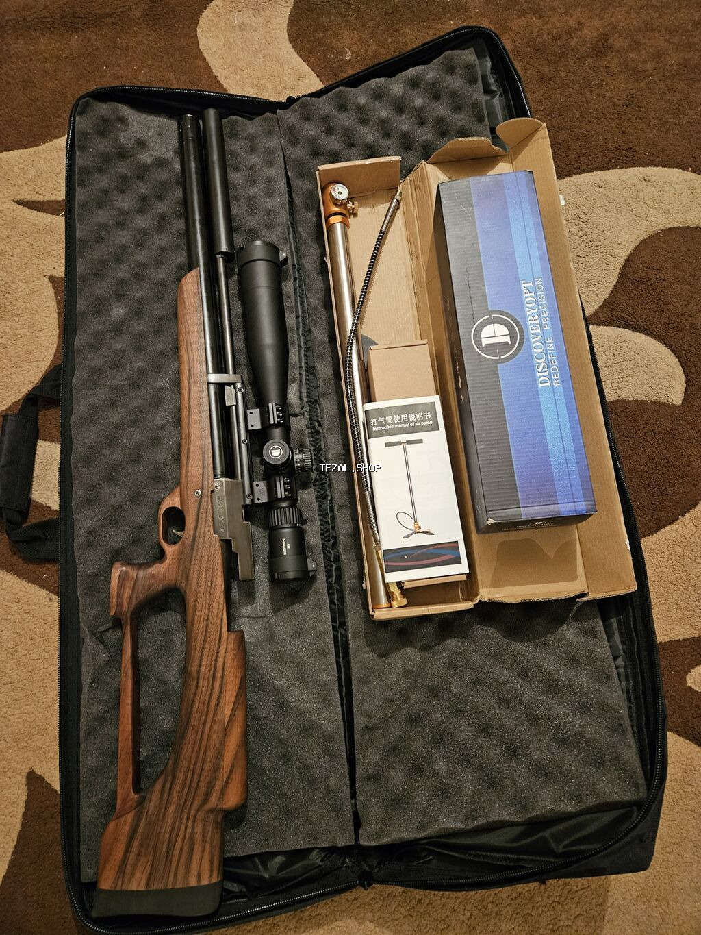 PCP pnevmatik tüfəng dəsti Məhsul: - Kalibr: (şəkildə görünən model