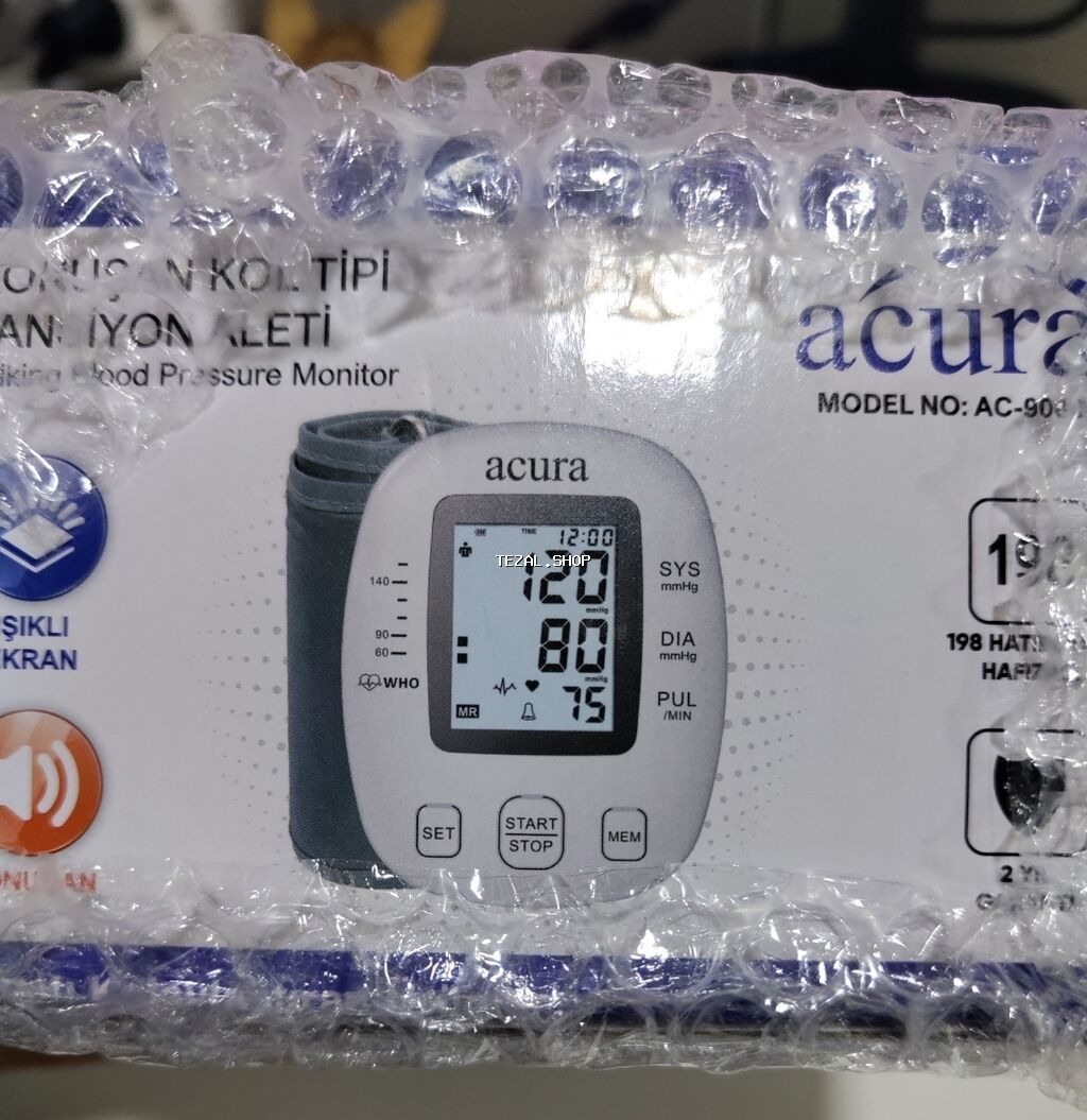 Yeni karobkada Acura AC-900A danışan koldan ölçən qan təzyiqi aparatı