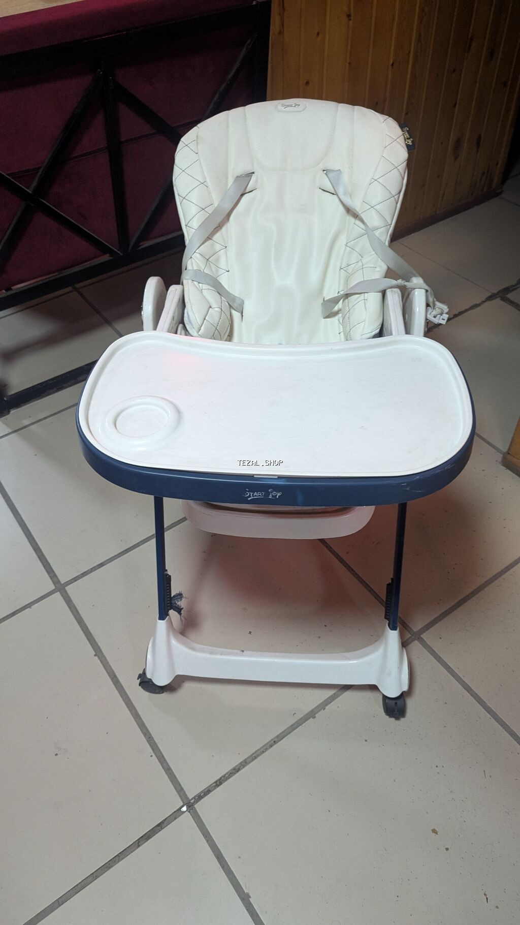 Start Pop uşaq yemək stulu - Rahat, yumşaq oturacaq və bel dəstəyi -