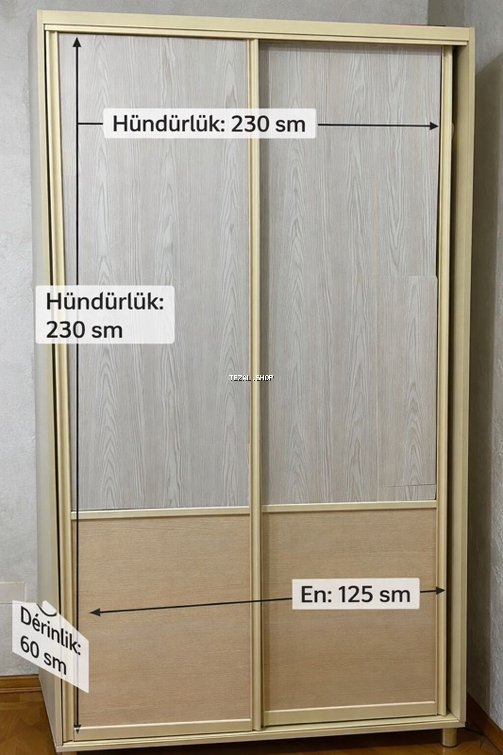 2 qapılı, Bej, Kupe, Düz dolab