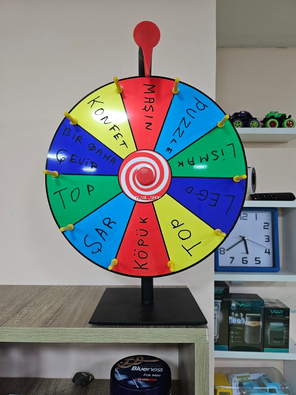 Rəngli “Fırlatma Çarxı” – stolüstü hədiyyə oyunu - Çarx diametri