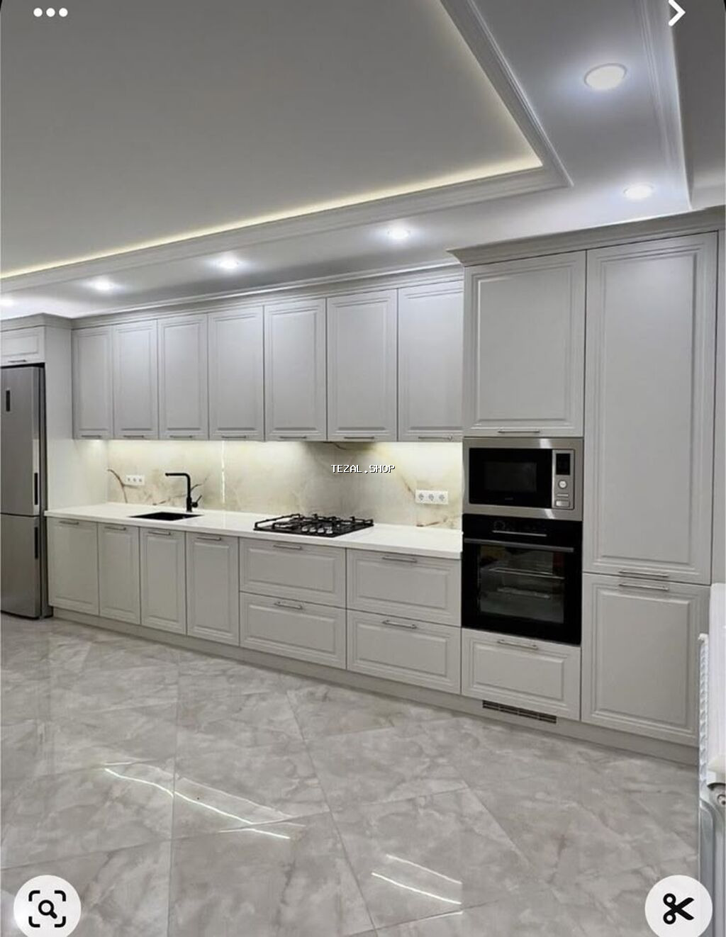 Mətbəx mebeli – müasir dizaynlı, funksional modul həllər - Layihə: U - şəkil 3