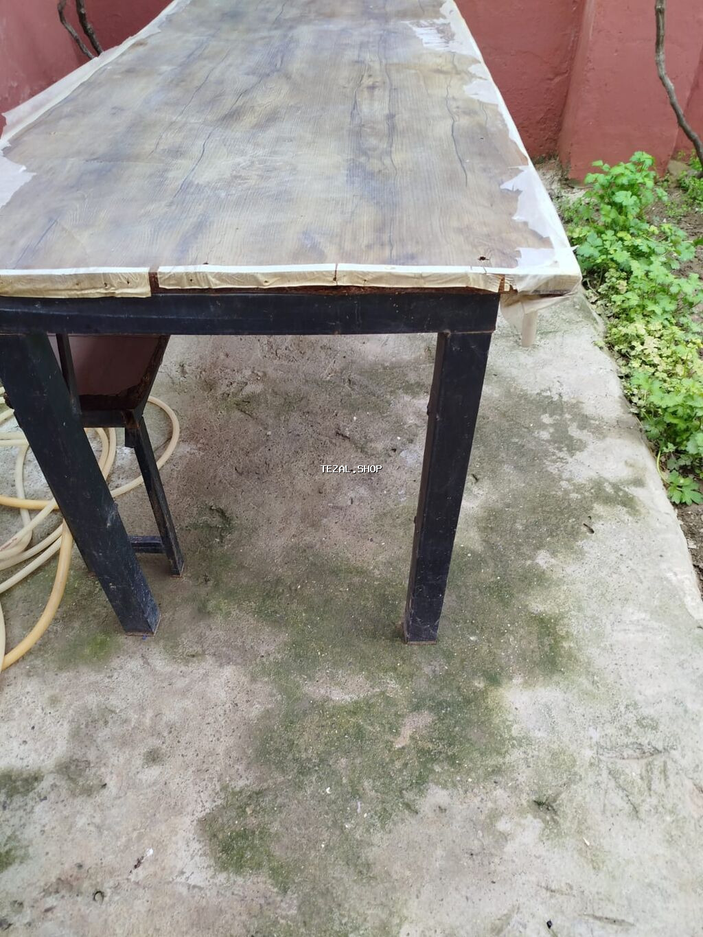 İşlənmiş, Açılmayan, Taxta, Dördbucaq masa