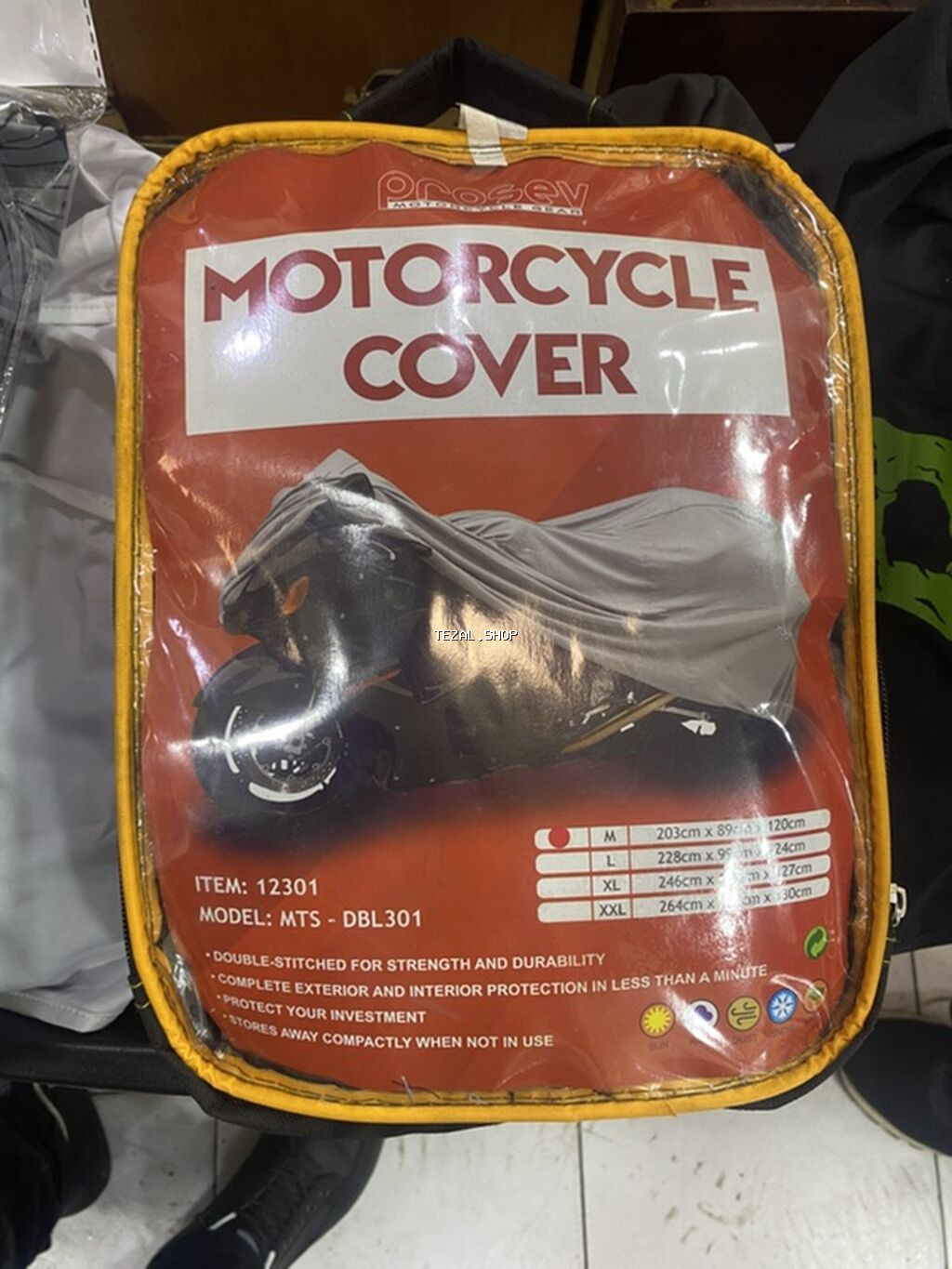 Motosiklet Örtüyü – Prosev MTS-DBL301 (Item: 12301) - İkiqat tikişli