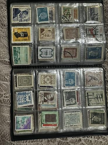Kolleksiya albomu – müxtəlif ölkələrdən köhnə poçt markaları - şəkil 4