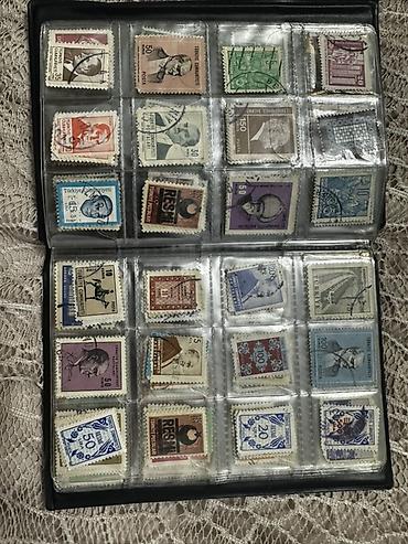 Kolleksiya albomu – müxtəlif ölkələrdən köhnə poçt markaları - şəkil 3