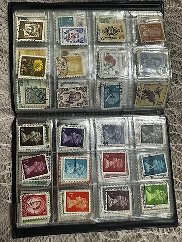 Kolleksiya albomu – müxtəlif ölkələrdən köhnə poçt markaları - şəkil 5